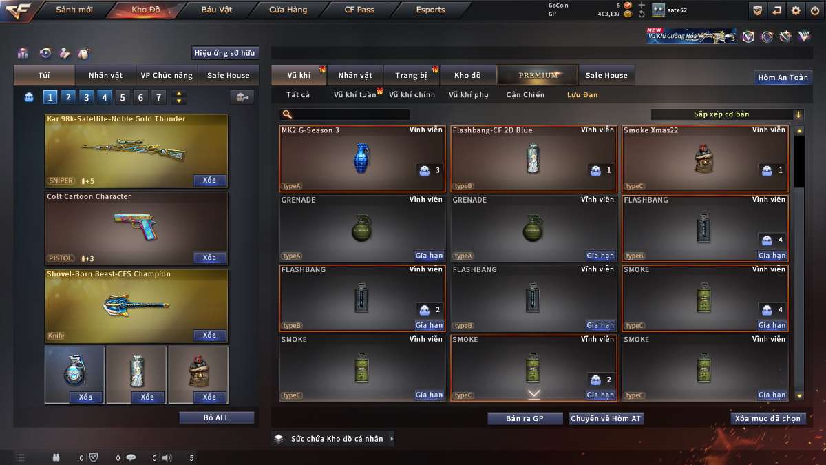 shop acc cf uy tin gia re